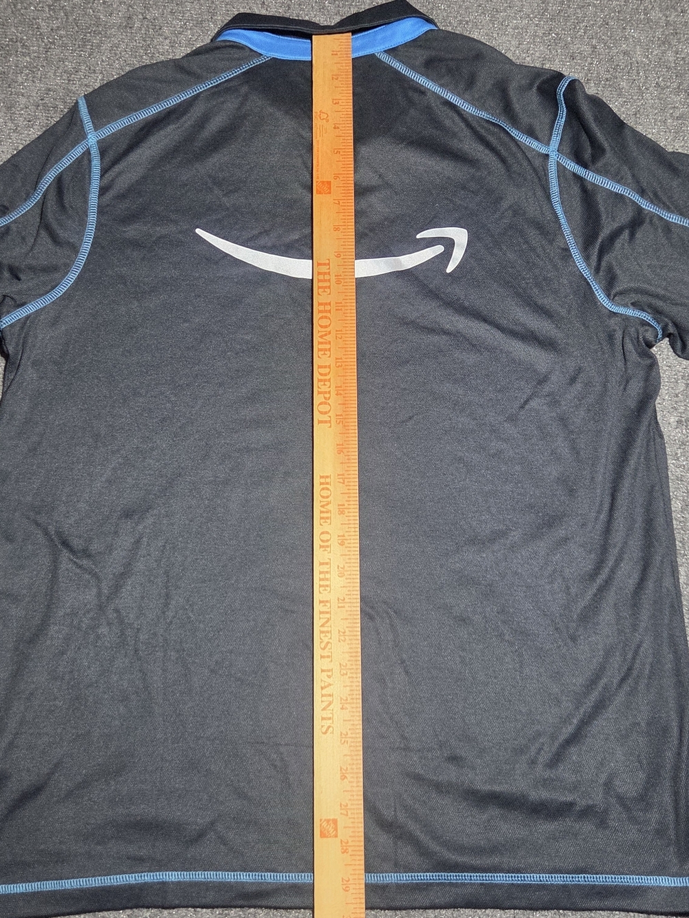 Amazon Delivery Uniform Short Sleeve Active Polo Shirt Men's XL Luly Yang Blue - Picture 5 of 5